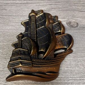 Vintage 1965 Miller Studio Chalkware Ship